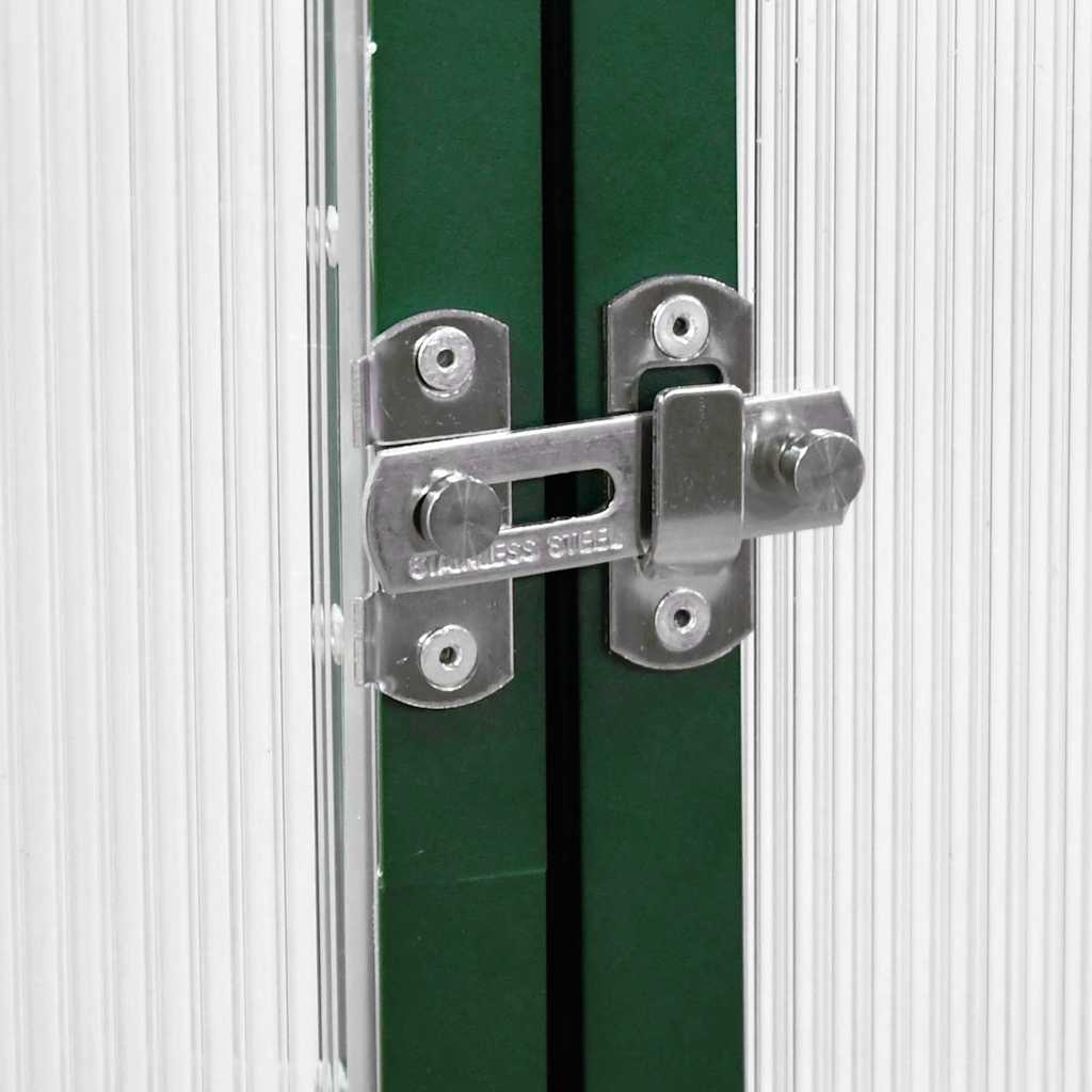 vidaXL Greenhouse with Base Frame Green 169x169x202 cm Aluminium