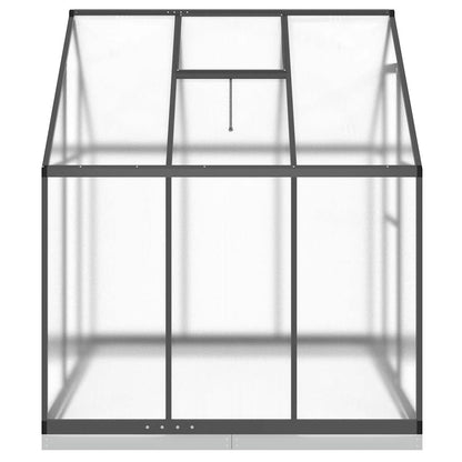 vidaXL Greenhouse with Base Frame Anthracite 169x169x202 cm Aluminium