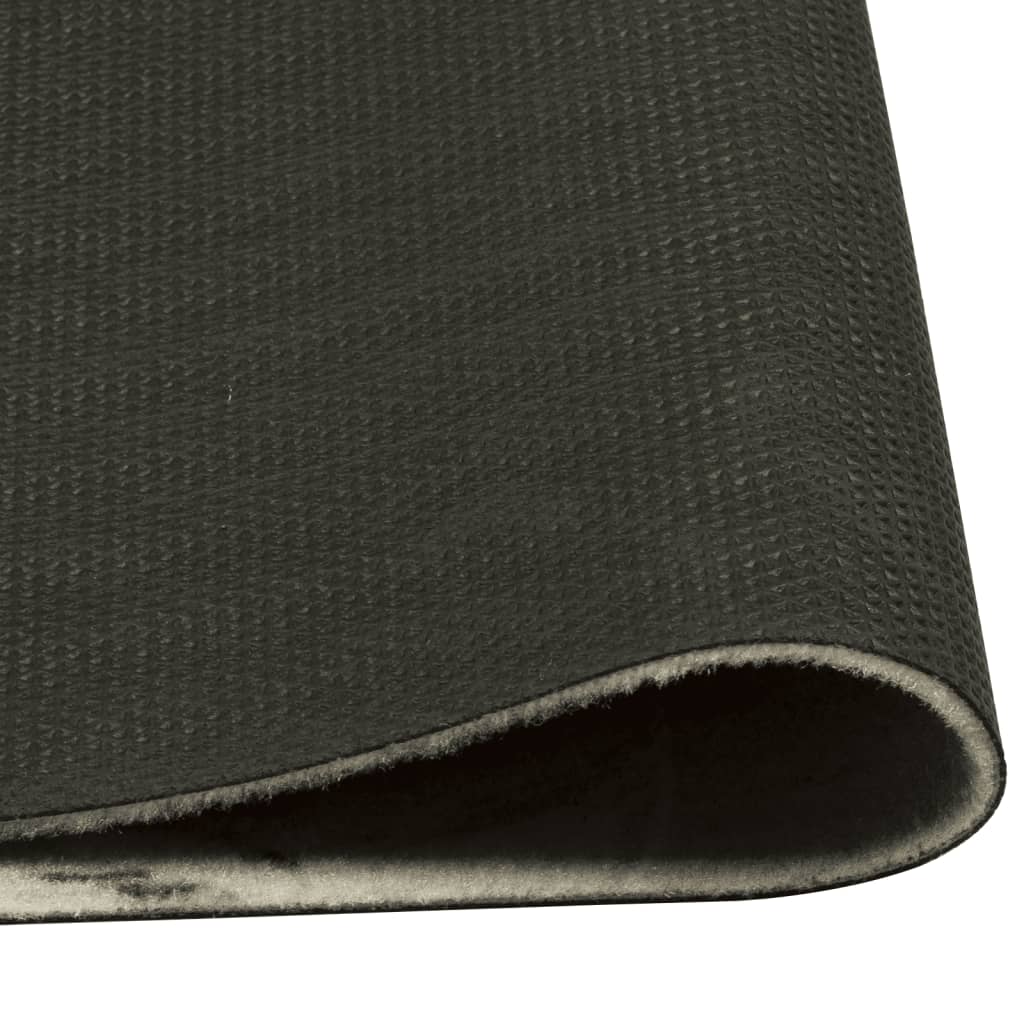 vidaXL Kitchen Rug Washable Coffee Brown 60x300 cm Velvet