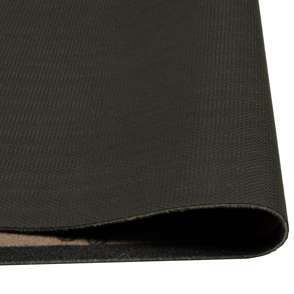 vidaXL Kitchen Rug Washable Morning Brown 45x150 cm Velvet