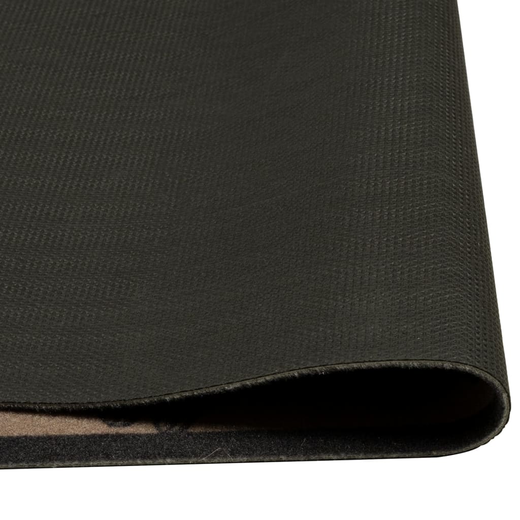 vidaXL Kitchen Rug Washable Morning Brown 60x300 cm Velvet