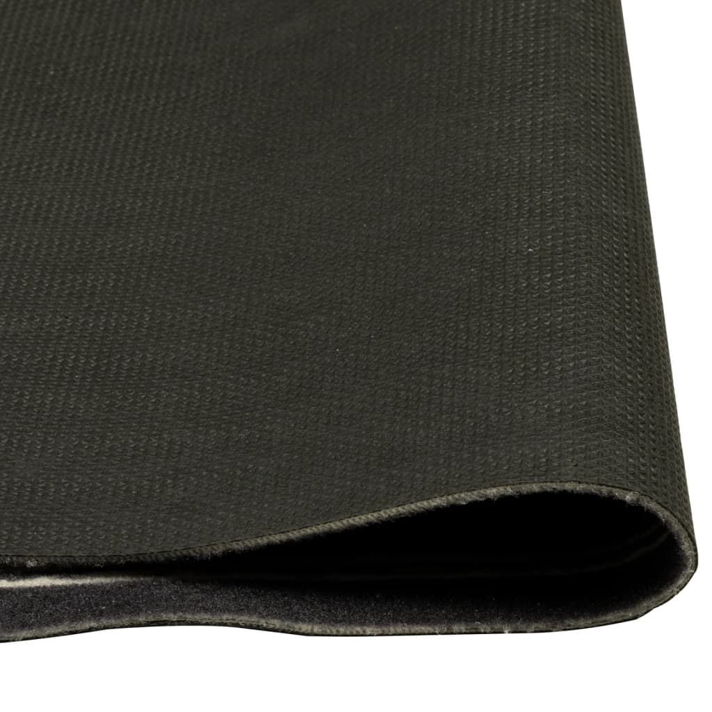 vidaXL Kitchen Rug Washable Coffee Text 45x150 cm Velvet