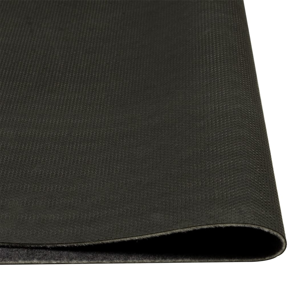 vidaXL Kitchen Rug Washable Wine Grey 45x150 cm Velvet