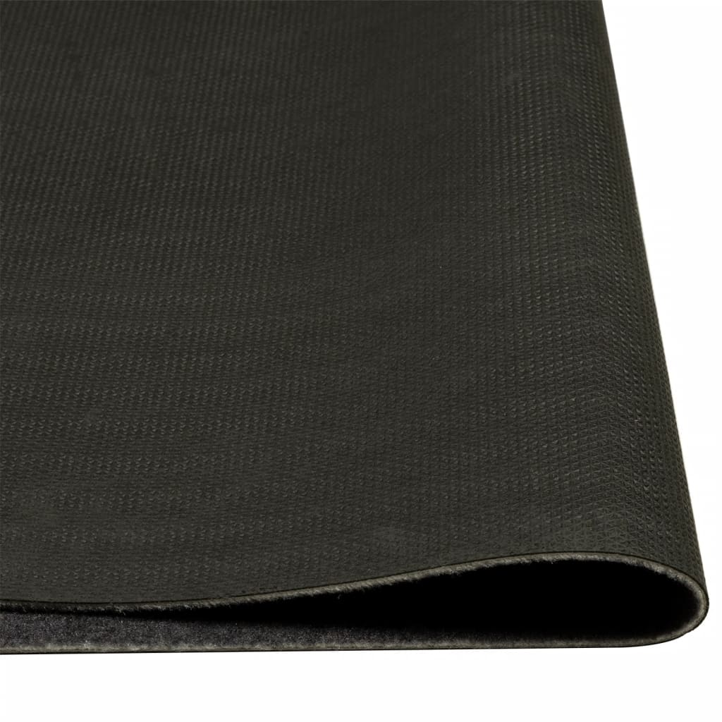 vidaXL Kitchen Rug Washable Wine Grey 60x300 cm Velvet