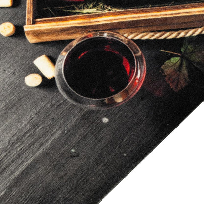 vidaXL Kitchen Rug Washable Wine Bottle 60x300 cm Velvet