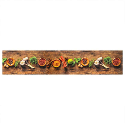 vidaXL Kitchen Rug Washable Spices 60x300 cm Velvet