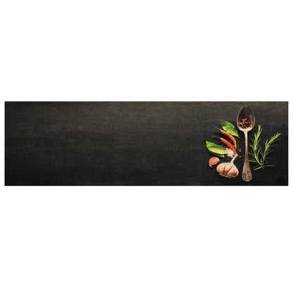 vidaXL Kitchen Rug Washable Spices 45x150 cm Velvet