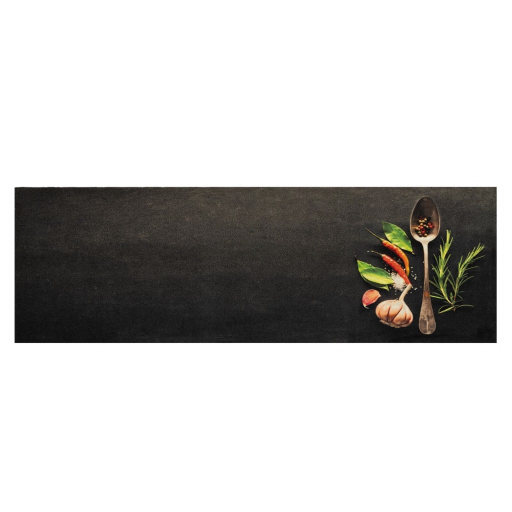 vidaXL Kitchen Rug Washable Spices 60x180 cm Velvet