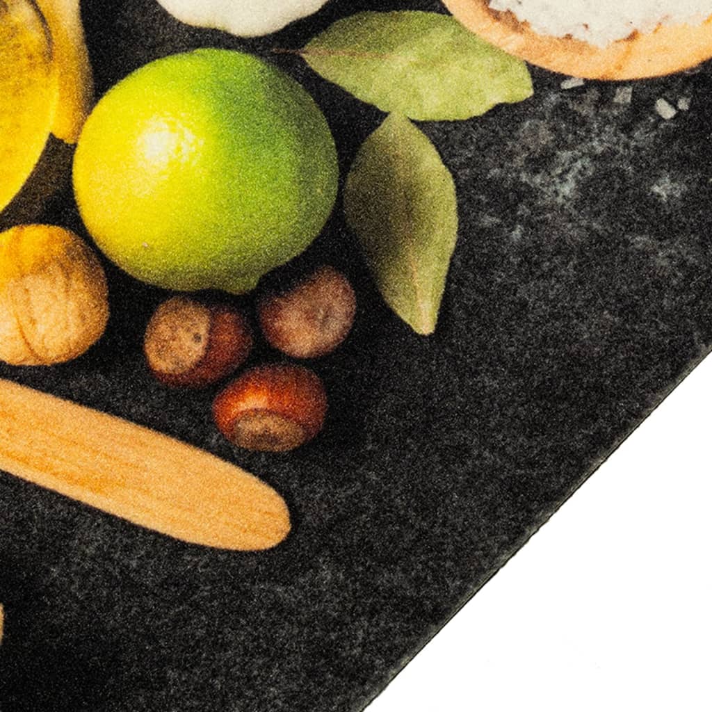 vidaXL Kitchen Rug Washable Spices 45x150 cm Velvet