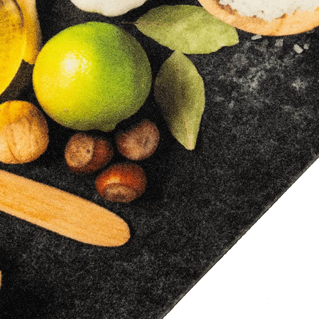 vidaXL Kitchen Rug Washable Spices 60x180 cm Velvet