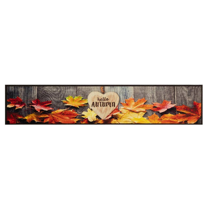vidaXL Kitchen Rug Washable Autumn 60x300 cm Velvet