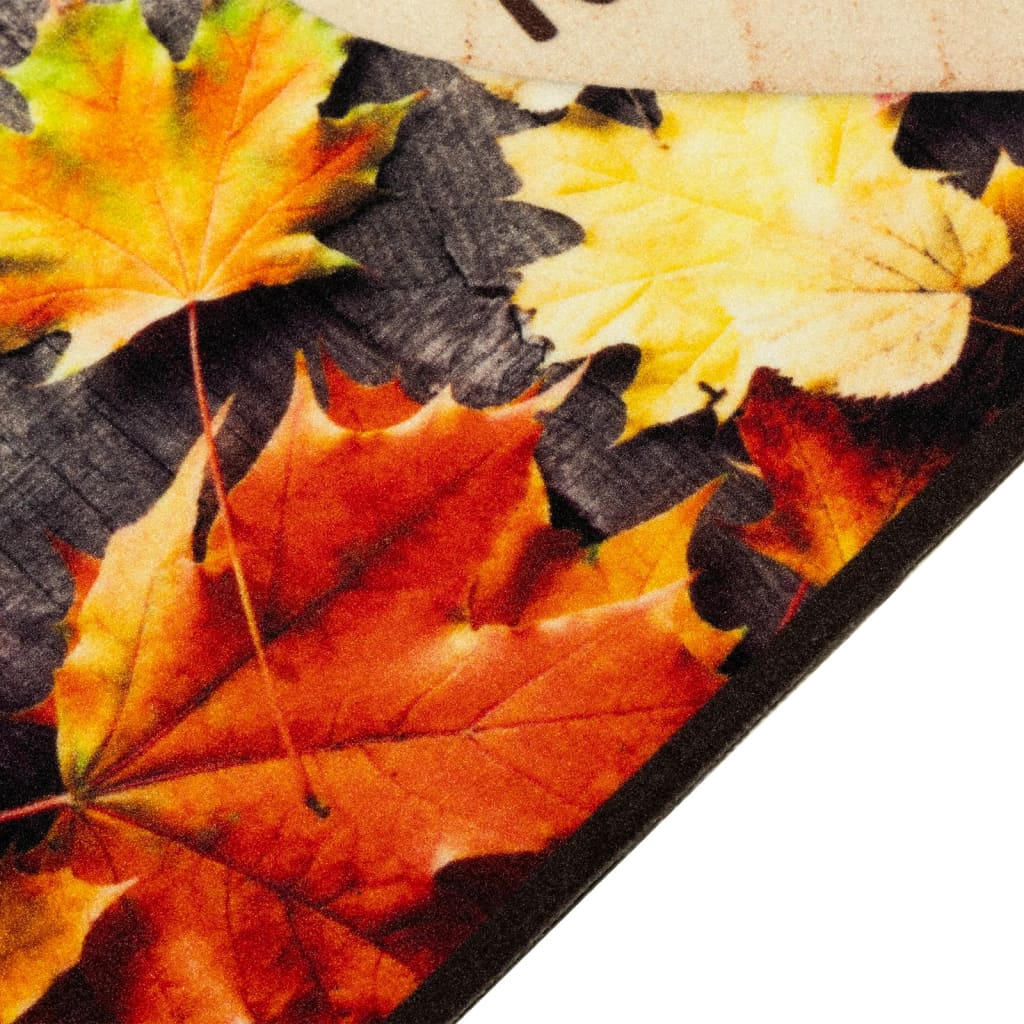 vidaXL Kitchen Rug Washable Autumn 60x300 cm Velvet