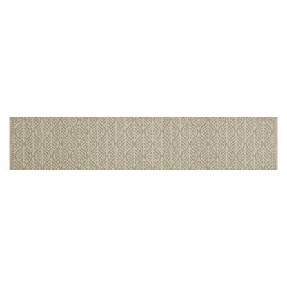 vidaXL Kitchen Rug Washable Leaves 60x300 cm Velvet