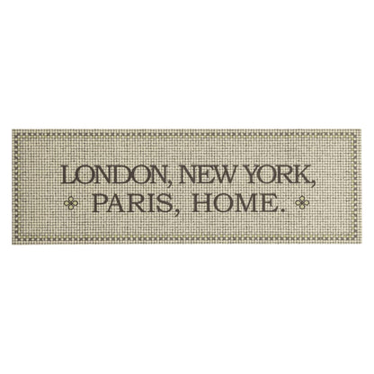 vidaXL Kitchen Rug Washable Capital Home 60x180 cm Velvet