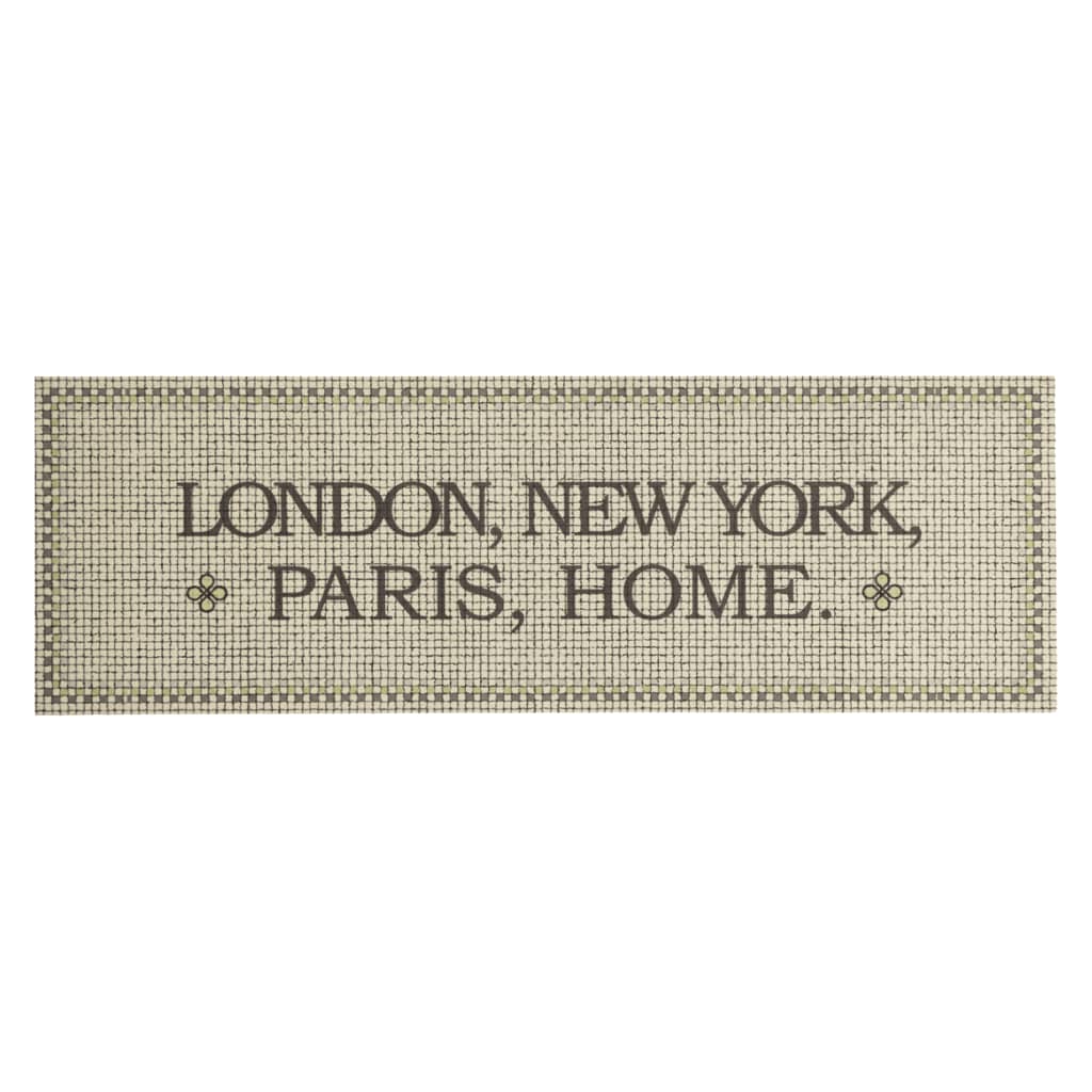 vidaXL Kitchen Rug Washable Capital Home 60x180 cm Velvet