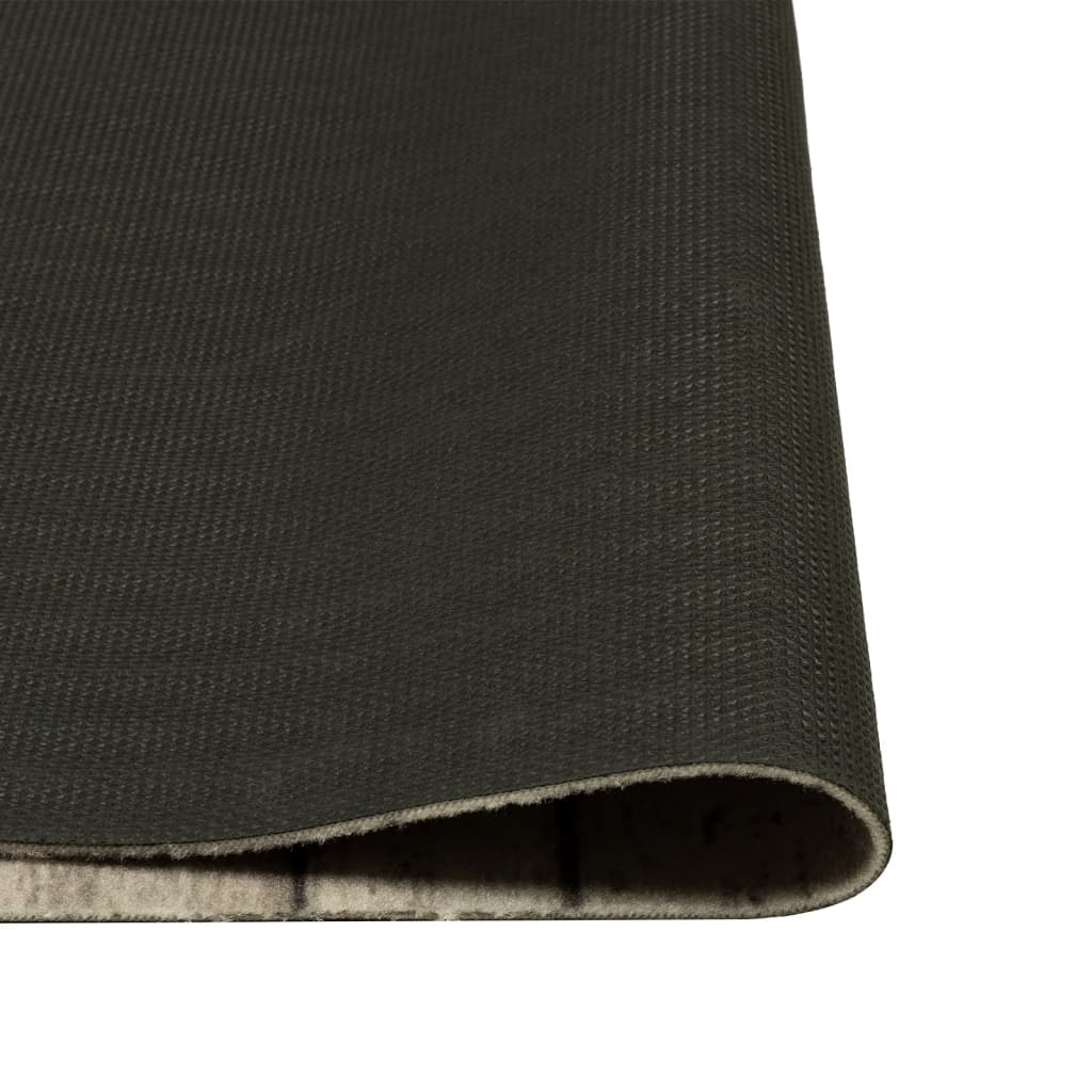 vidaXL Kitchen Rug Washable Fence 45x150 cm Velvet