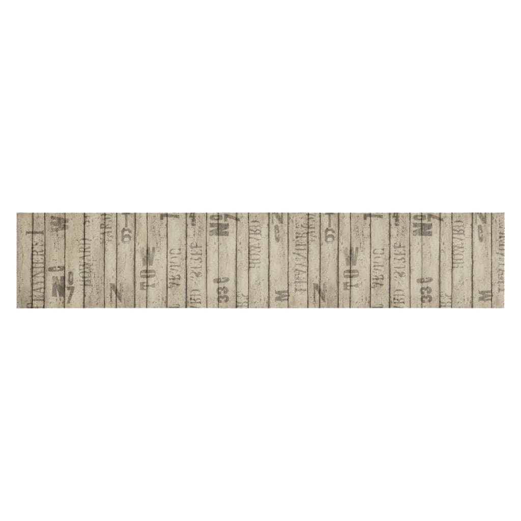 vidaXL Kitchen Rug Washable Fence 60x300 cm Velvet