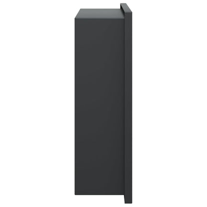vidaXL Shower Niche Matt Black 32x32x9 cm Stainless Steel
