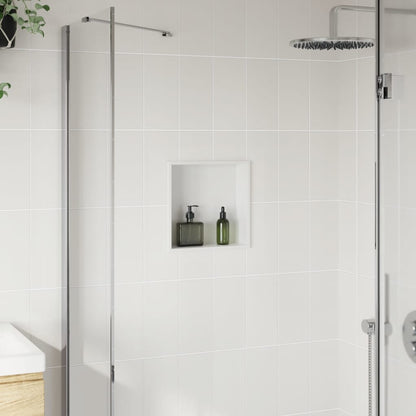 vidaXL Shower Niche Matt White 32x32x9 cm Stainless Steel