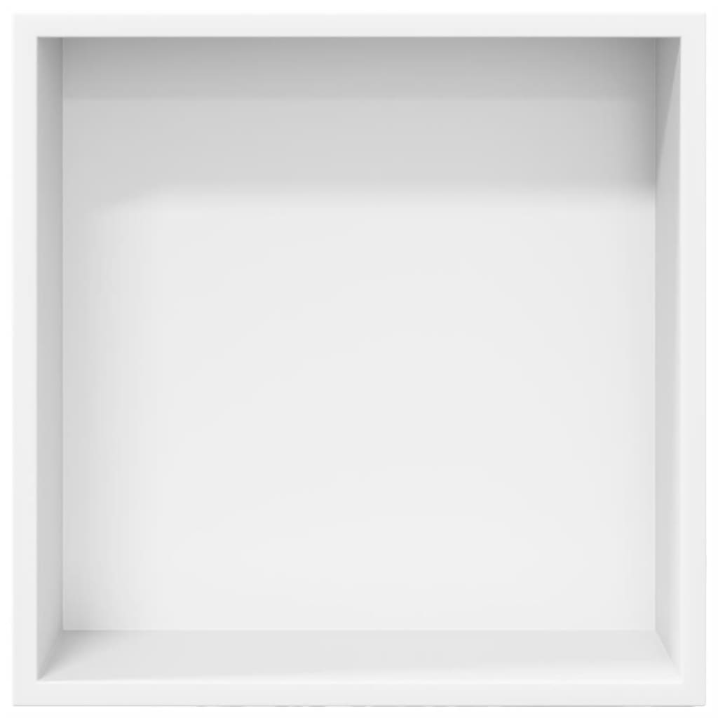 vidaXL Shower Niche Matt White 32x32x9 cm Stainless Steel