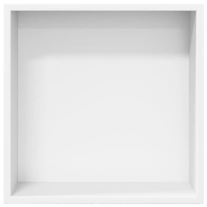 vidaXL Shower Niche Matt White 32x32x9 cm Stainless Steel