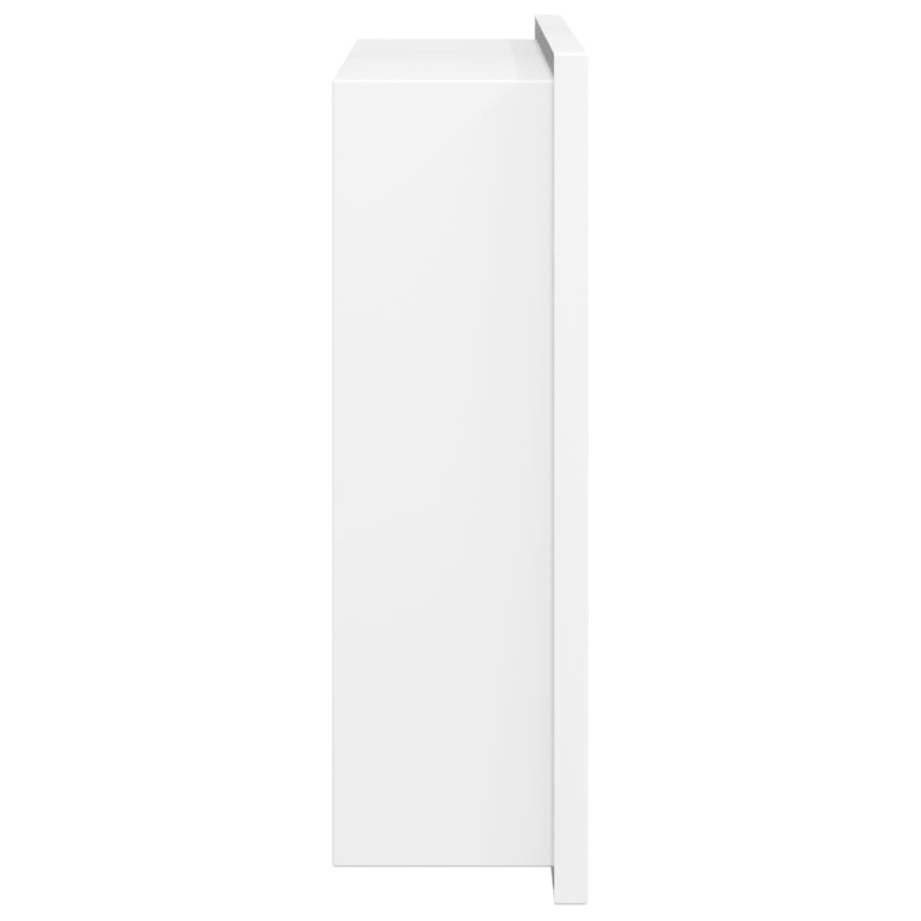 vidaXL Shower Niche Matt White 32x32x9 cm Stainless Steel