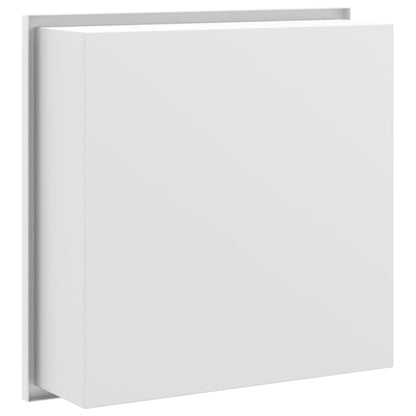 vidaXL Shower Niche Matt White 32x32x9 cm Stainless Steel