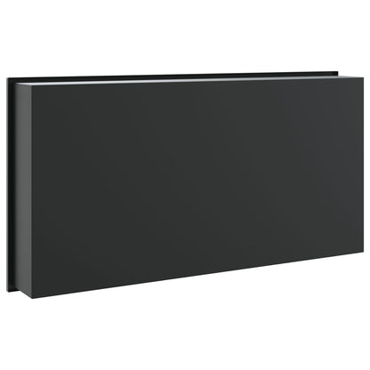 vidaXL Shower Niche Matt Black 62x32x9 cm Stainless Steel