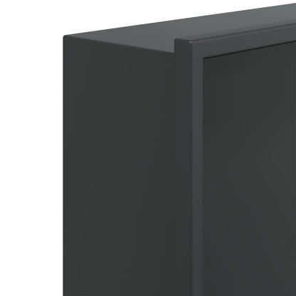vidaXL Shower Niche Matt Black 62x32x9 cm Stainless Steel
