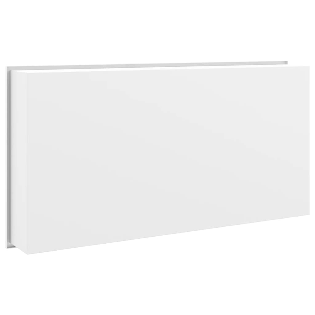 vidaXL Shower Niche Matt White 62x32x9 cm Stainless Steel