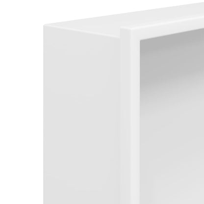 vidaXL Shower Niche Matt White 62x32x9 cm Stainless Steel