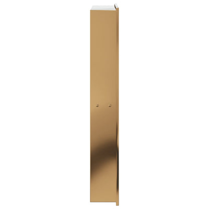 vidaXL Shower Niche Brushed Gold 32x62x9 cm Stainless Steel