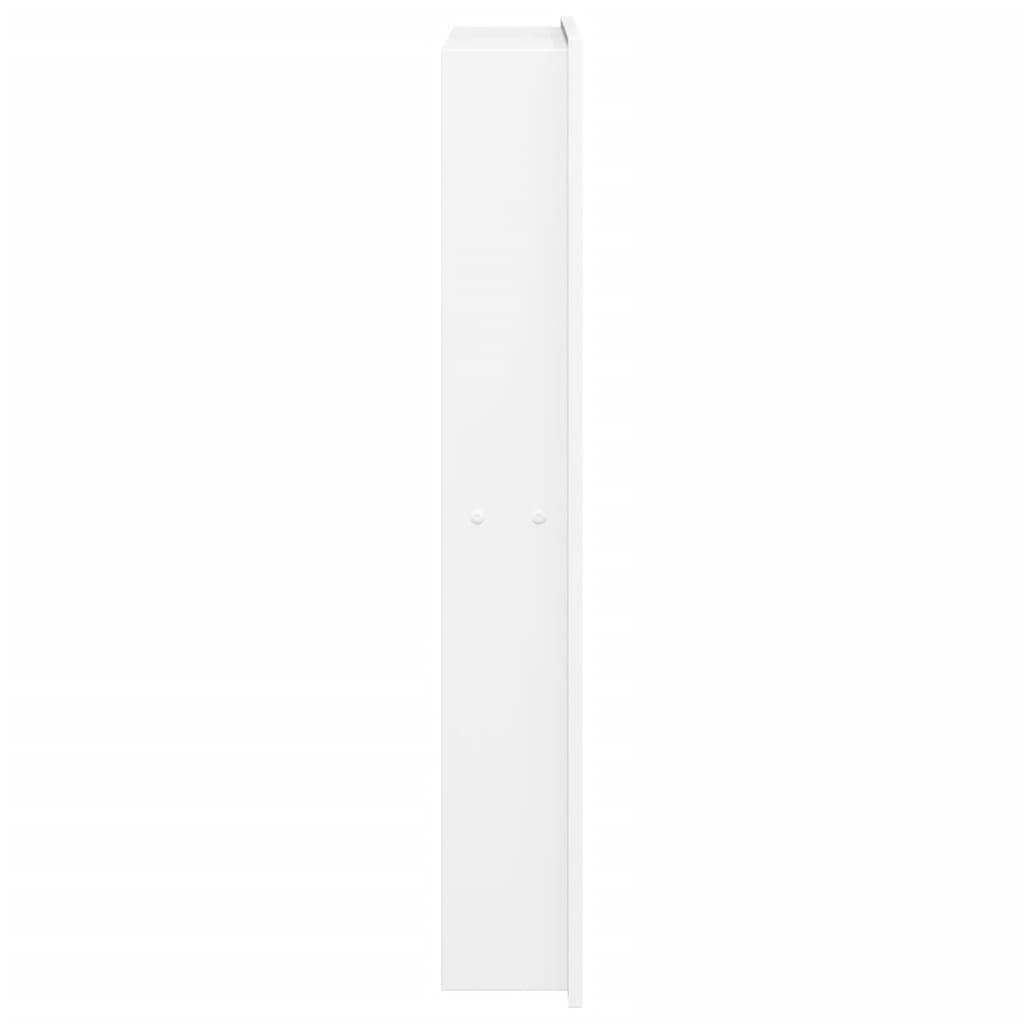 vidaXL Shower Niche Matt White 32x62x9 cm Stainless Steel