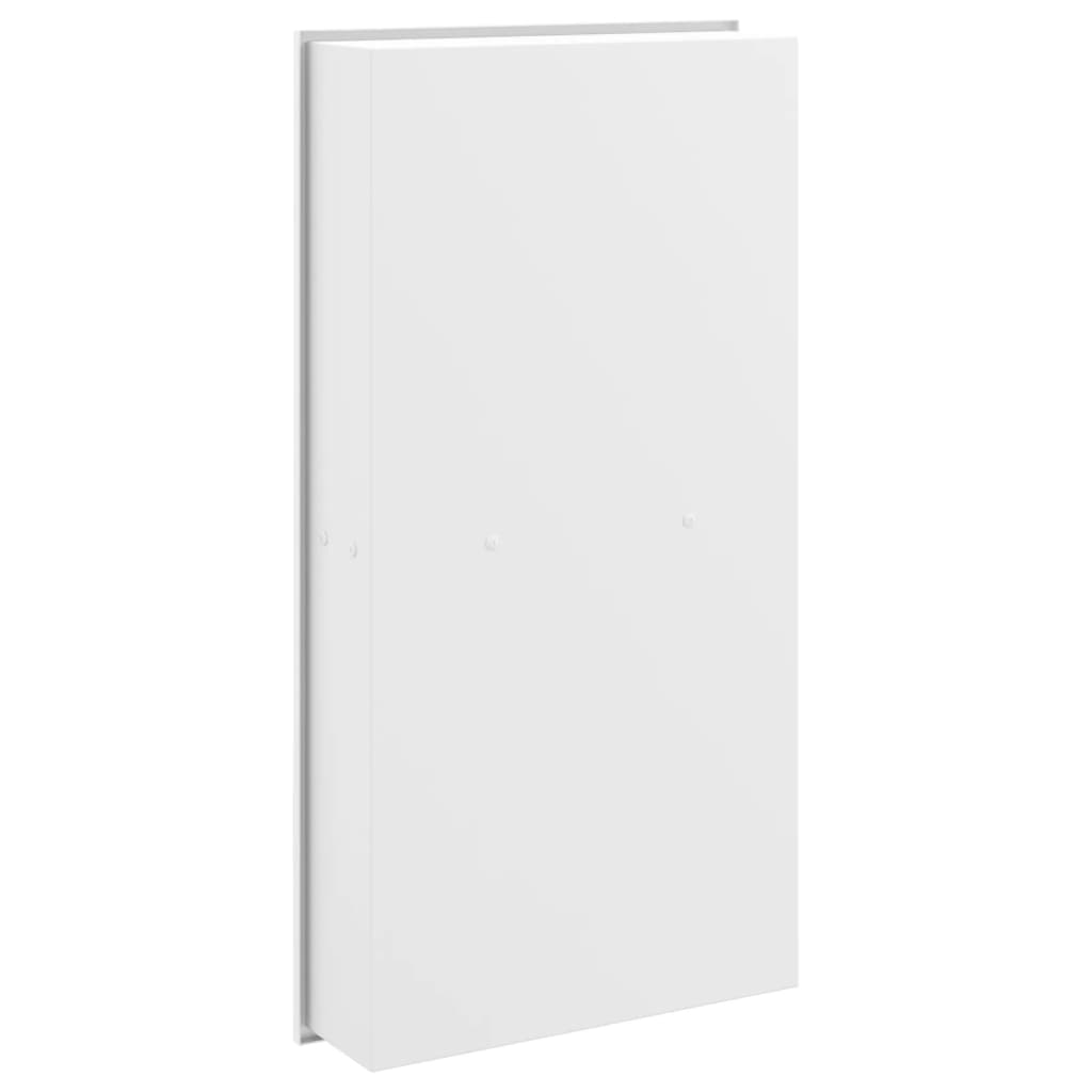 vidaXL Shower Niche Matt White 32x62x9 cm Stainless Steel