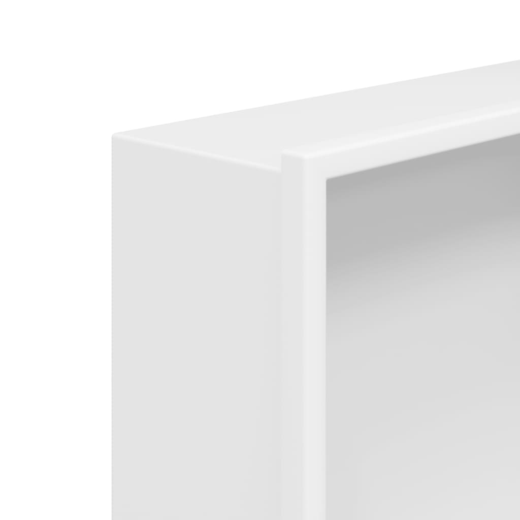 vidaXL Shower Niche Matt White 32x62x9 cm Stainless Steel