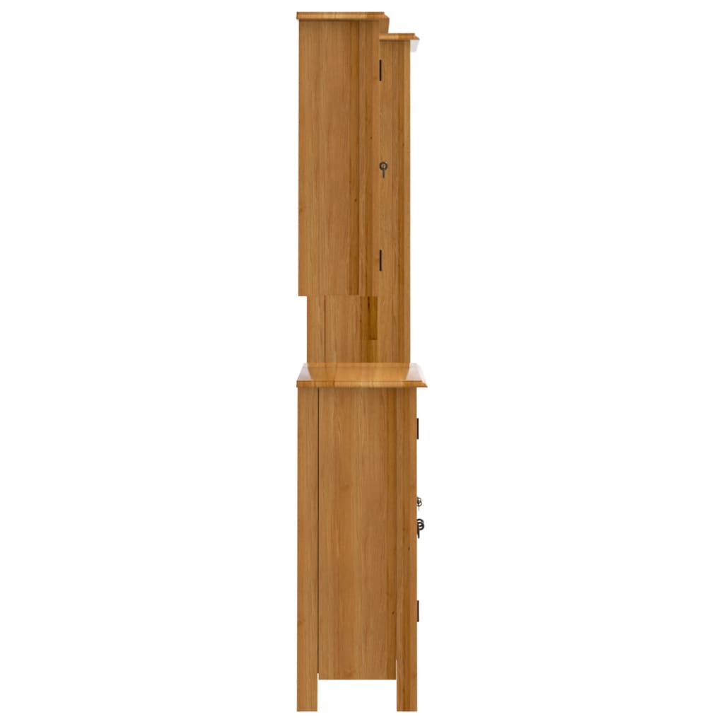 vidaXL 3 Piece Bathroom Furniture Set Solid Wood Pine