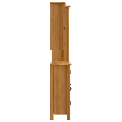 vidaXL 3 Piece Bathroom Furniture Set Solid Wood Pine