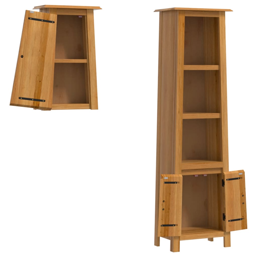 vidaXL 2 Piece Bathroom Furniture Set Solid Wood Pine