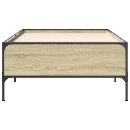 vidaXL Bed Frame without Mattress Sonoma Oak 100x200 cm