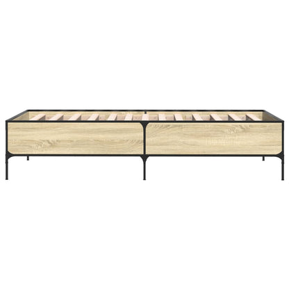 vidaXL Bed Frame without Mattress Sonoma Oak 100x200 cm
