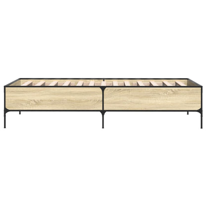 vidaXL Bed Frame without Mattress Sonoma Oak 75x190 cm Small Single