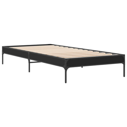 vidaXL Bed Frame without Mattress Black 90x200 cm