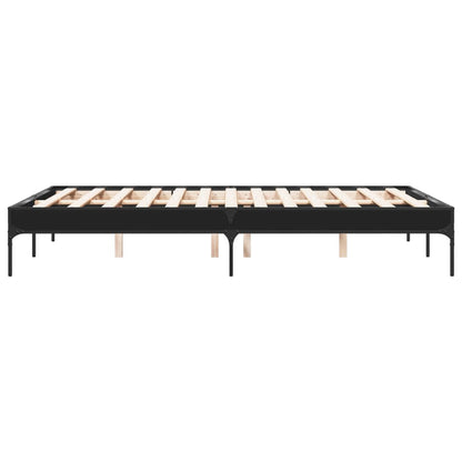 vidaXL Bed Frame without Mattress Black 120x190 cm Small Double