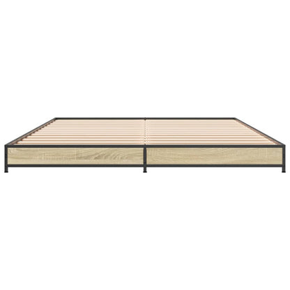 vidaXL Bed Frame without Mattress Sonoma Oak 120x200 cm