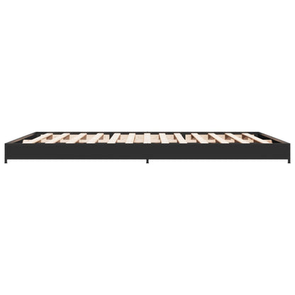 vidaXL Bed Frame without Mattress Black 135x190 cm Double
