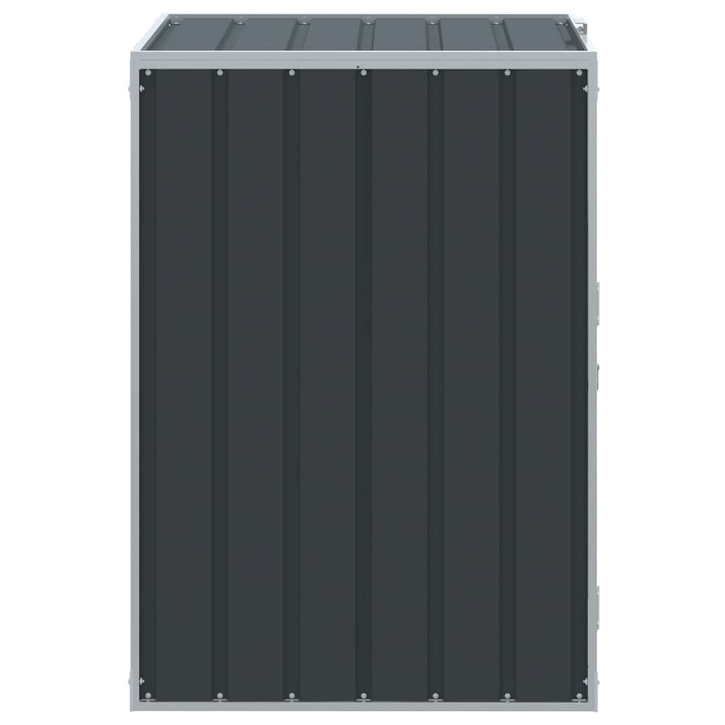 vidaXL Wheelie Bin Storage for Single Bin Anthracite 72x81x115 cm Steel