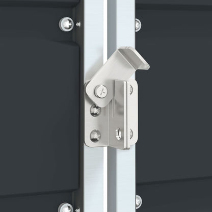 vidaXL Wheelie Bin Storage for Double Bins Anthracite 144x81x113 cm Steel