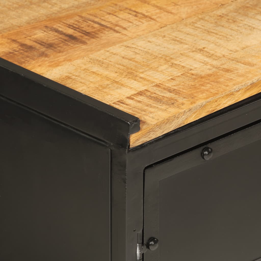 vidaXL Bathroom Furniture Set | Natural wood, Black