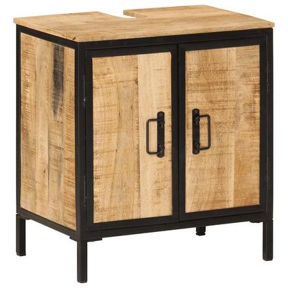 vidaXL Bathroom Furniture Set | Multicolour | Solid mango wood and iron