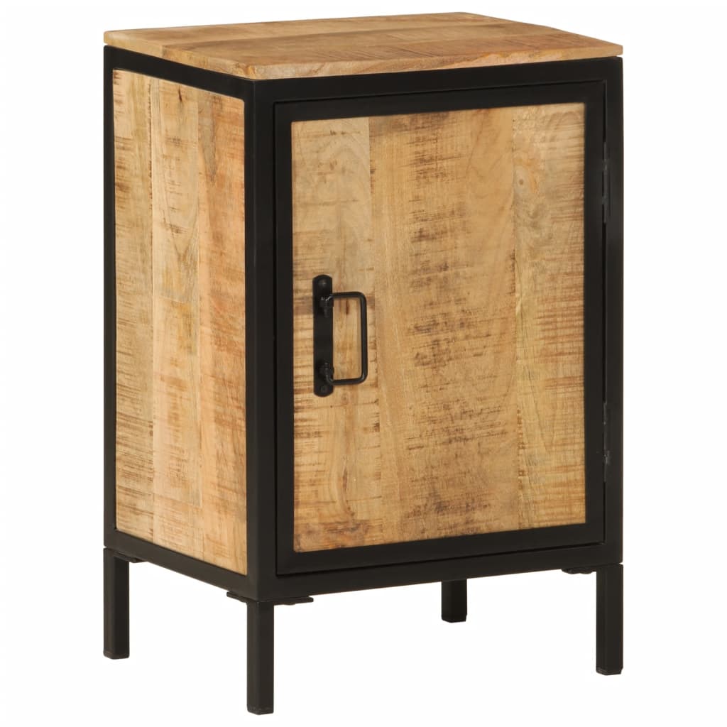 vidaXL 4 Piece Bathroom Furniture Set Iron and Solid Wood Mango